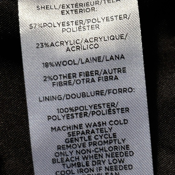 Ann Taylor belted buffalo plaid tweed car coat - Picture 8 of 9